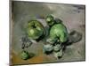 Green Apples, c.1872-73-Paul Cézanne-Mounted Giclee Print