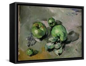 Green Apples, c.1872-73-Paul Cézanne-Framed Stretched Canvas