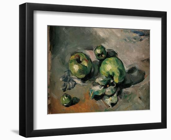 Green Apples-Paul Cézanne-Framed Art Print