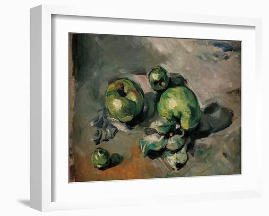 Green Apples-Paul Cézanne-Framed Art Print