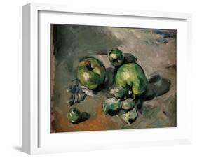 Green Apples-Paul Cézanne-Framed Art Print