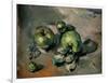 Green Apples-Paul Cézanne-Framed Art Print