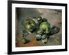 Green Apples-Paul Cézanne-Framed Art Print