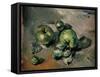 Green Apples-Paul Cézanne-Framed Stretched Canvas