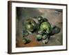 Green Apples-Paul Cézanne-Framed Art Print