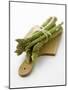 Green Asparagus on Chopping Board-Klaus Arras-Mounted Photographic Print