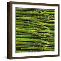 Green Asparagus Spears-Dave King-Framed Photographic Print