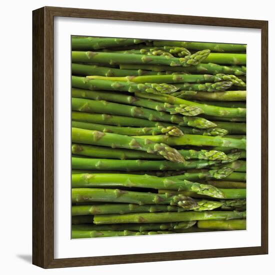 Green Asparagus Spears-Dave King-Framed Photographic Print