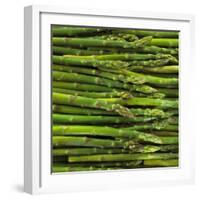 Green Asparagus Spears-Dave King-Framed Photographic Print