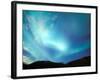 Green Aurora Borealis Around Mt. Snowden, Brooks Range, Alaska, USA-Hugh Rose-Framed Photographic Print