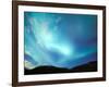 Green Aurora Borealis Around Mt. Snowden, Brooks Range, Alaska, USA-Hugh Rose-Framed Photographic Print