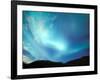 Green Aurora Borealis Around Mt. Snowden, Brooks Range, Alaska, USA-Hugh Rose-Framed Photographic Print