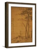 Green Bamboo in the Sheong Gu (Fine Outline) Style, 1319-Li Kan-Framed Giclee Print