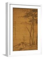 Green Bamboo in the Sheong Gu (Fine Outline) Style, 1319-Li Kan-Framed Giclee Print