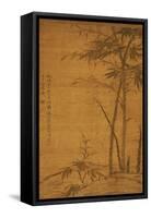 Green Bamboo in the Sheong Gu (Fine Outline) Style, 1319-Li Kan-Framed Stretched Canvas