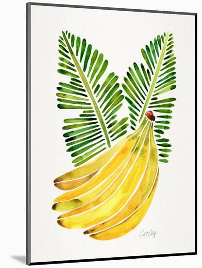 Green Bananas-Cat Coquillette-Mounted Premium Giclee Print