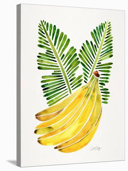 Green Bananas-Cat Coquillette-Stretched Canvas