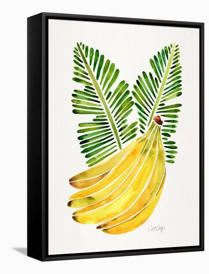 Green Bananas-Cat Coquillette-Framed Stretched Canvas