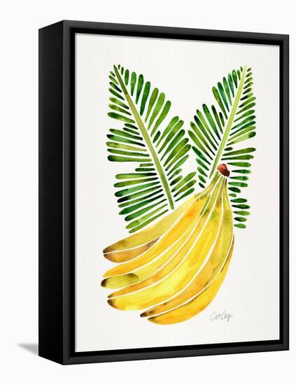 Green Bananas-Cat Coquillette-Framed Stretched Canvas