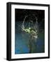 Green Basilisk or Plumed Basilisk Running on Water (Basiliscus Plumifrons), Costa Rica-Andres Morya Hinojosa-Framed Photographic Print