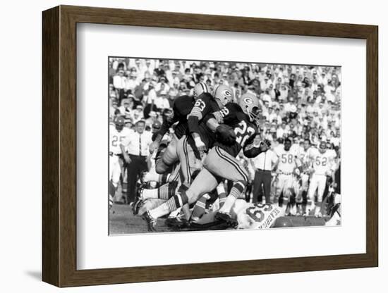 Green Bay Packer Elijah Pitts at Super Bowl I, Los Angeles, California, January 15, 1967-Art Rickerby-Framed Photographic Print