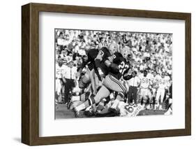 Green Bay Packer Elijah Pitts at Super Bowl I, Los Angeles, California, January 15, 1967-Art Rickerby-Framed Photographic Print