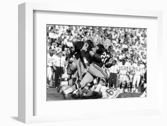 Green Bay Packer Elijah Pitts at Super Bowl I, Los Angeles, California, January 15, 1967-Art Rickerby-Framed Photographic Print