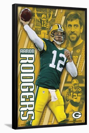 GREEN BAY PACKERS - A RODGERS 17-null-Framed Poster