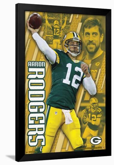 GREEN BAY PACKERS - A RODGERS 17-null-Framed Poster