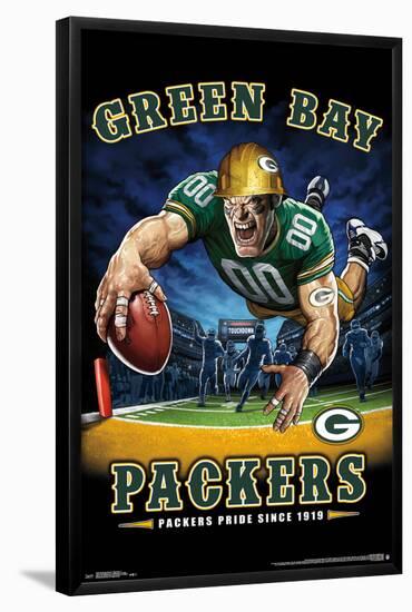 GREEN BAY PACKERS - END ZONE 17-null-Framed Poster