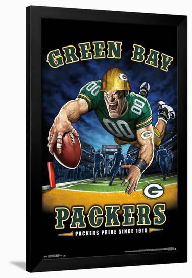 GREEN BAY PACKERS - END ZONE 17-null-Framed Poster