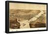 Green Bay, Wisconsin - Panoramic Map-null-Framed Poster