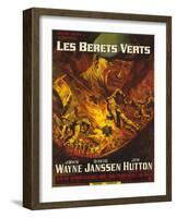 Green Berets, French Movie Poster, 1968-null-Framed Art Print