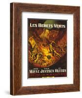 Green Berets, French Movie Poster, 1968-null-Framed Art Print