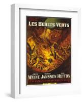 Green Berets, French Movie Poster, 1968-null-Framed Art Print