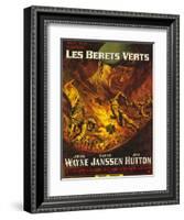 Green Berets, French Movie Poster, 1968-null-Framed Art Print