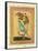 Green Bird, Mughal-null-Framed Stretched Canvas