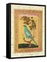 Green Bird, Mughal-null-Framed Stretched Canvas