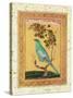 Green Bird, Mughal-null-Stretched Canvas