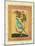 Green Bird, Mughal-null-Mounted Giclee Print