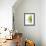 Green Bloom 2 (reverse)-Jenny Kraft-Framed Art Print displayed on a wall