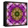 Green Blossom Mandala-Alaya Gadeh-Framed Stretched Canvas