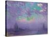 Green, Blue and Purple (View of London)-Joseph Pennell-Stretched Canvas