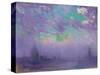 Green, Blue and Purple (View of London)-Joseph Pennell-Stretched Canvas