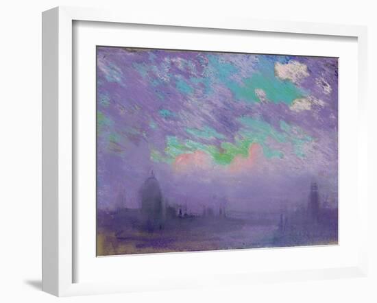 Green, Blue and Purple (View of London)-Joseph Pennell-Framed Giclee Print