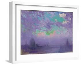 Green, Blue and Purple (View of London)-Joseph Pennell-Framed Giclee Print