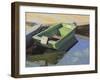 Green Boat, Langorse Lake, October-Tom Hughes-Framed Giclee Print