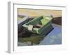 Green Boat, Langorse Lake, October-Tom Hughes-Framed Giclee Print