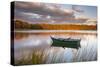 Green Boat on Salt Pond-Michael Blanchette Photography-Stretched Canvas