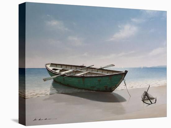 Green Boat-Zhen-Huan Lu-Stretched Canvas